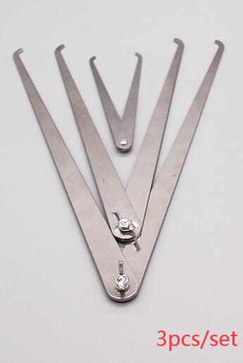 Keramische Remklauw Gebogen Buiten Remklauw Klem Rechte Been Inner Card Sculptuur Keramische Meten Aardewerk Tool 4-12Inch: R 3PCS