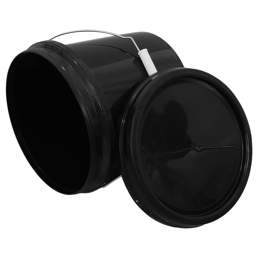 Slitesterk 5l kraftig plastbøtte husholdnings lekkasjesikker oppbevaringsbøtte med håndtak matkvalitetsbeholder for vannvask