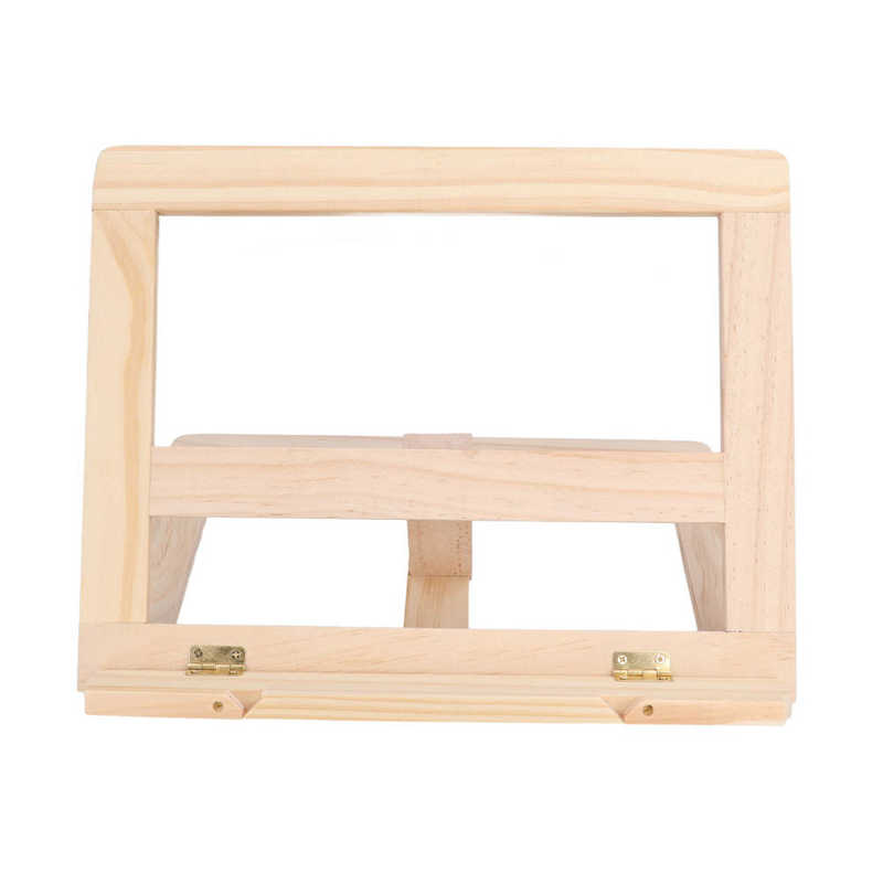 Wood Book Holder Wooden Reading Stand DIY for Documents for Tablet