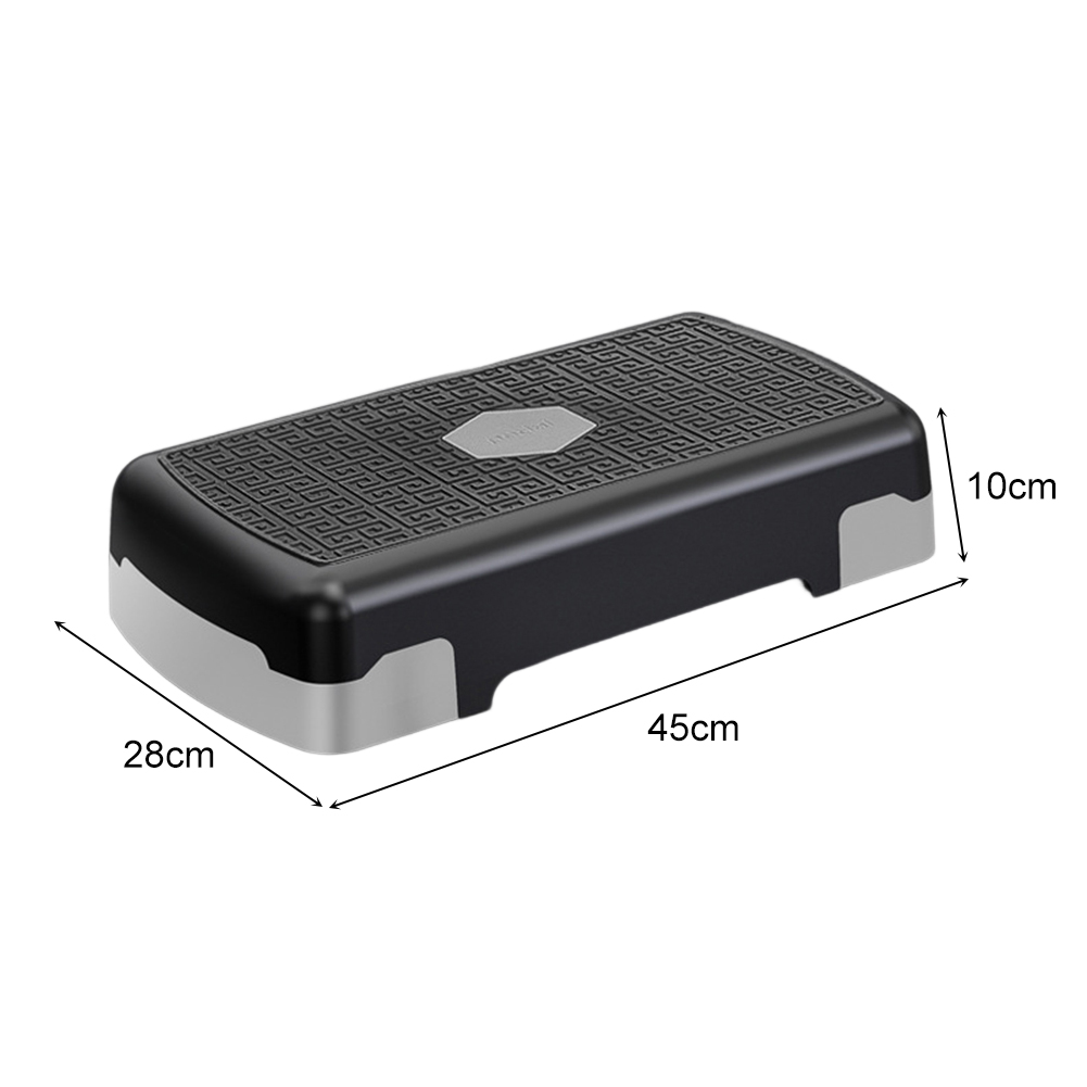 Aerobic fitness stepper, adjustable bodybuilding stepper, non-slip, stable, 200kg- person portable fitness equipment: Red