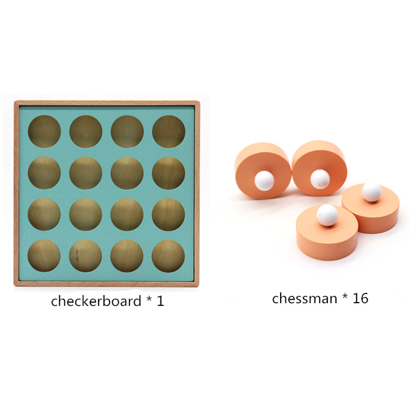 Kids Wooden Memory Match Chess Game Children Early Educational 3D Puzzles Family Party Casual Game Puzzles