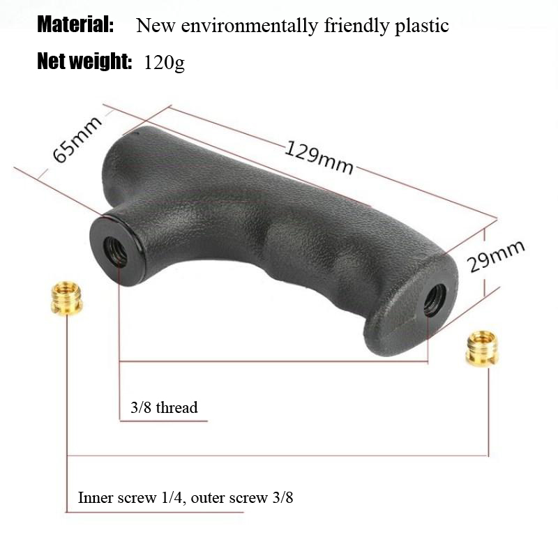 Cabeza de muletas de plástico para monopié de cámara, mango de palo de trekking, accesorios de mango de poste de trekking, cabeza de muletas