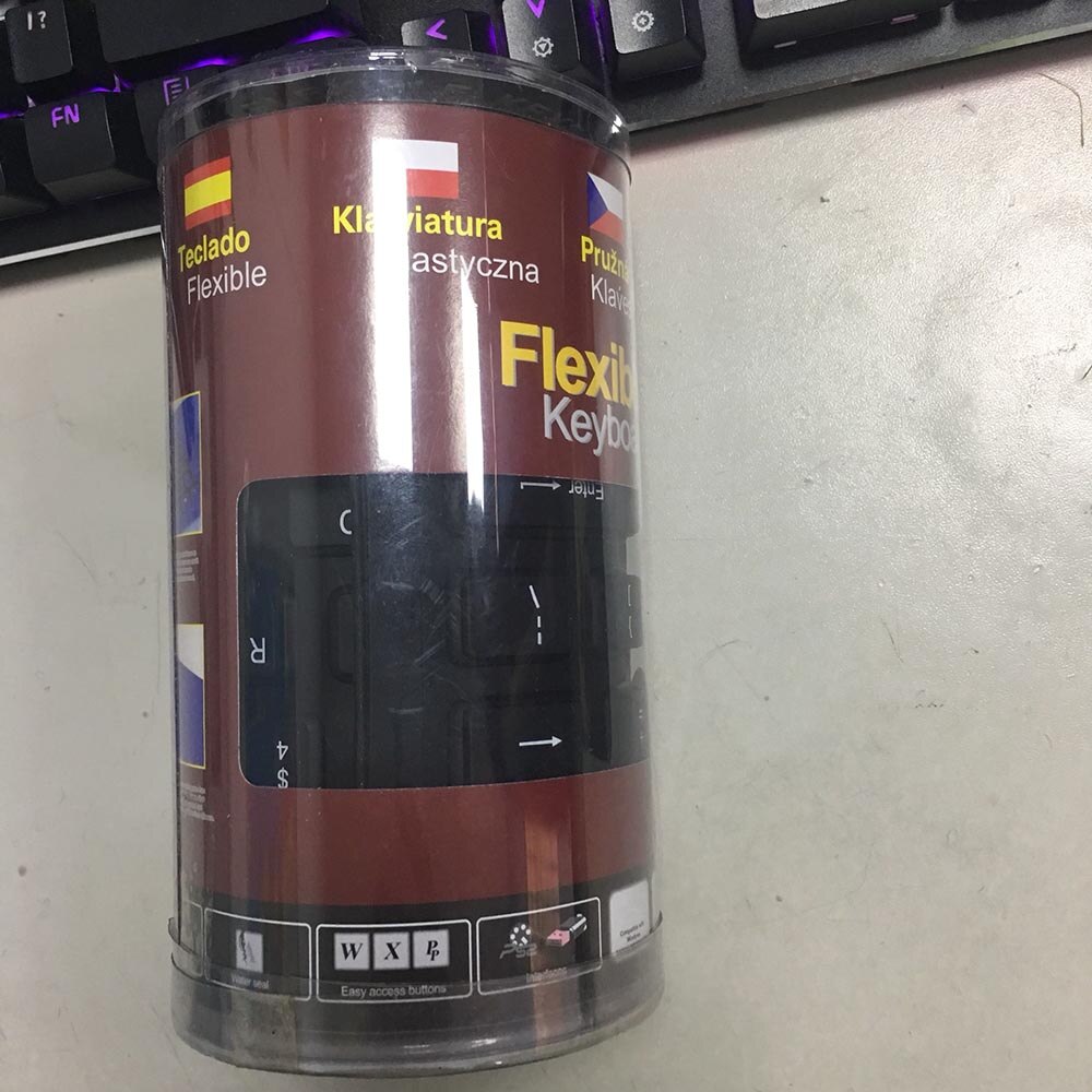 Flexible Water Resistant Silicone Mini Gaming Keyboard Portable USB Keyboard for Tablet Computer Laptop PC