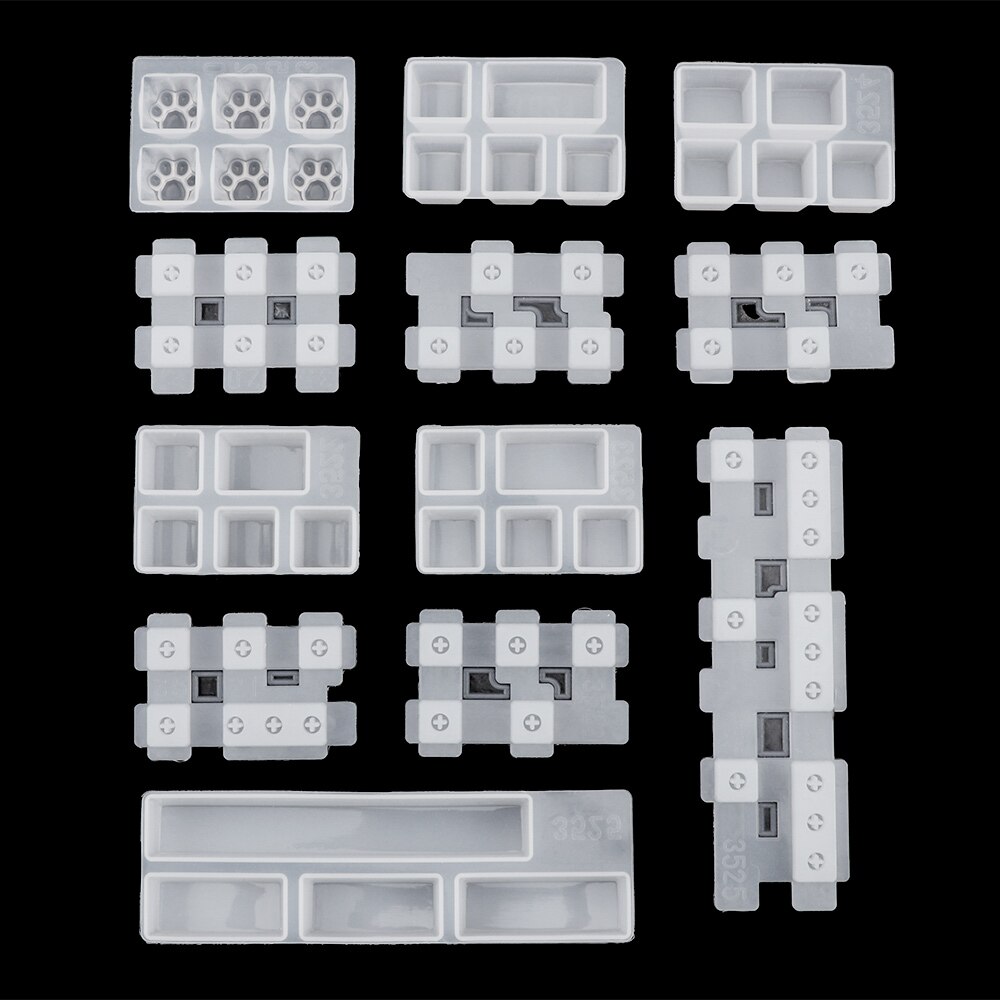 FAI DA TE Stampi Riportati Sui Tasti Della Tastiera Meccanica Stampo in silicone di Cristallo UV Stampo in Resina Epossidica Artigianato Fatti A Mano Strumenti di Creazione di gioielli