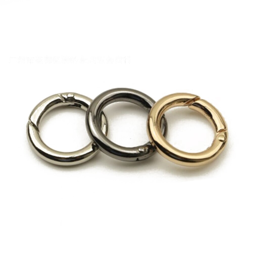 Metal primavera portão o anel opresable chaveiro bolsa de couro cinto cinta fivela cão corrente snap fecho clip gatilho bagagem leathercraft