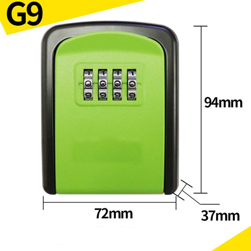 Lock Security Wall Mounted Key Lock Box Safe With 4 Digit Combination Lock Home Outdoor Secret Key Lock Box Safe Deposit Box