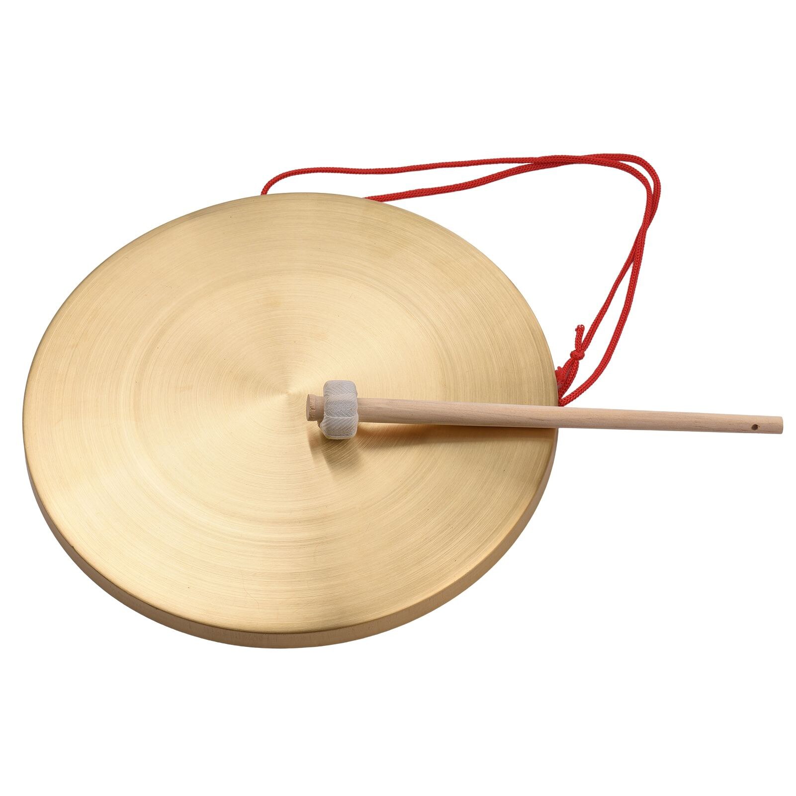 15 / 22 / 30 cm hånd gong bækkener messing kobber gong kapel opera percussion instrument med rund spille hammer