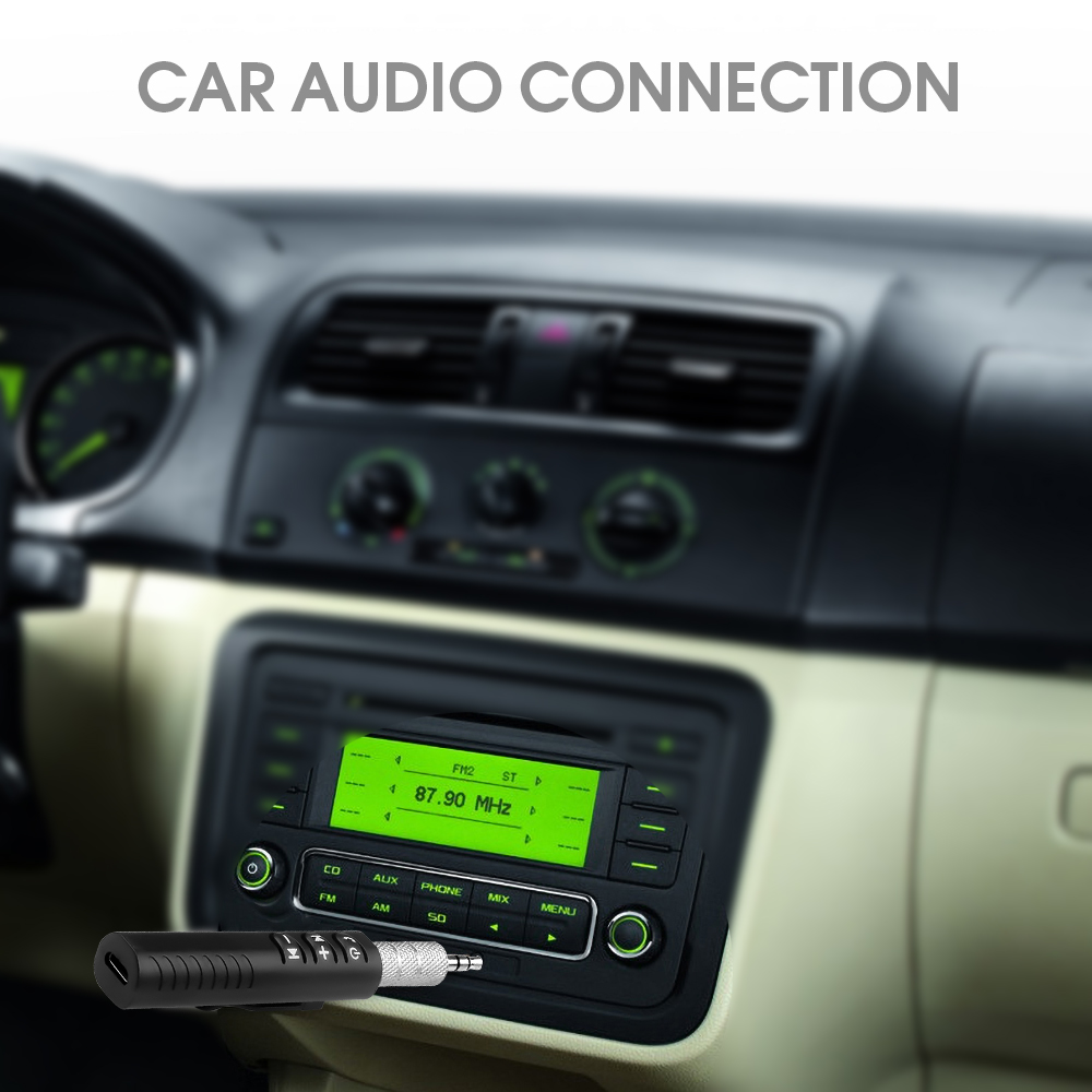 Bundwin Auto Bluetooth Empfänger Aux 3,5mm Jack Mini Hände frei Auto Adapter Dongles für Lautsprecher Auto Bausatz