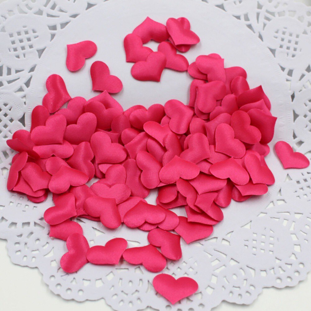 2 Cm Bruiloft Confetti Tafel Romantische Zijden Stoffen Hart Bloemblaadjes Bed Hart Bloemblaadjes Bruiloft Valentijnsdag Party Decoration