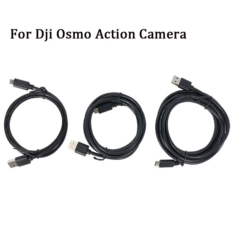 Usb type-c oplaadkabel voor dji osmo action datakabel dji osmo action sports camera verlengd met 3/2/1 meter pc oplaadkabel