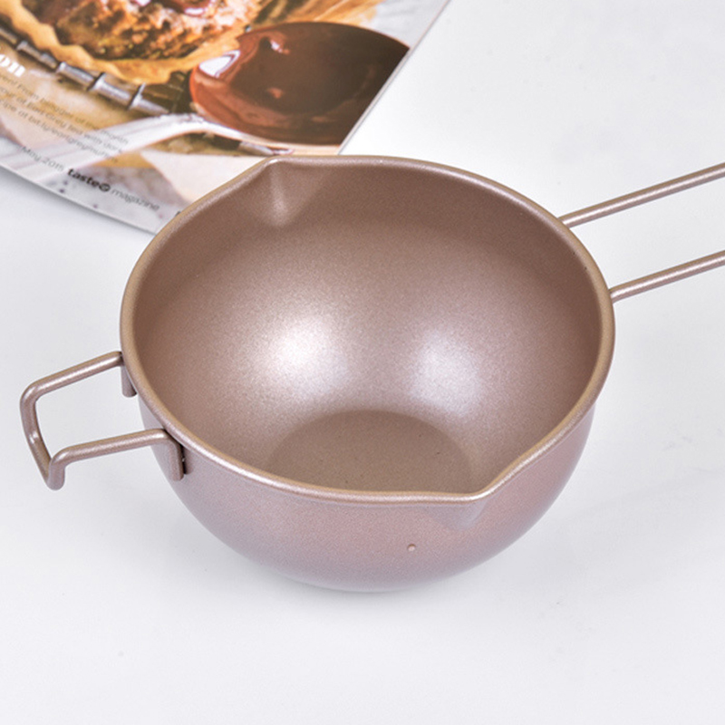 Universal- Schmelzen Topf Doppel Kessel Einsatz Rost-nachweisen Kohlenstoff Stahl Doppel Tüllen Kessel Topf Butter Schüssel Backen Werkzeuge