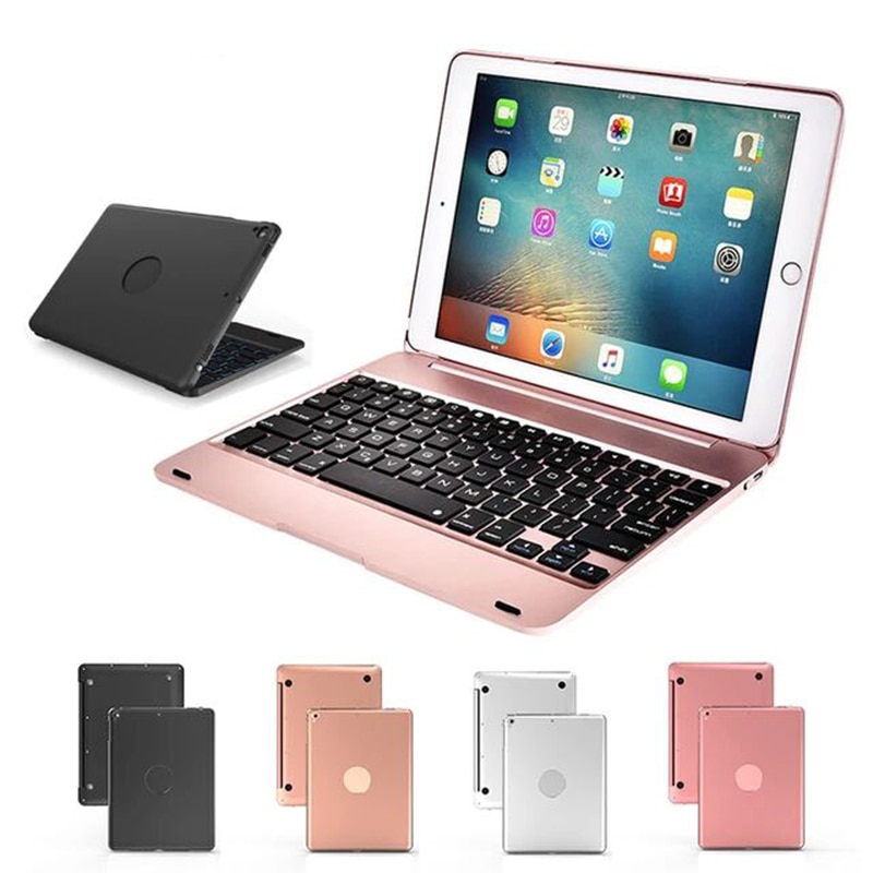 Etui na klawiaturę do Apple iPad 9.7 2017 2018 do Pro 9.7 bezprzewodowa obudowa klawiatury Bluetooth do ipada Air 1 2 Stand Shell