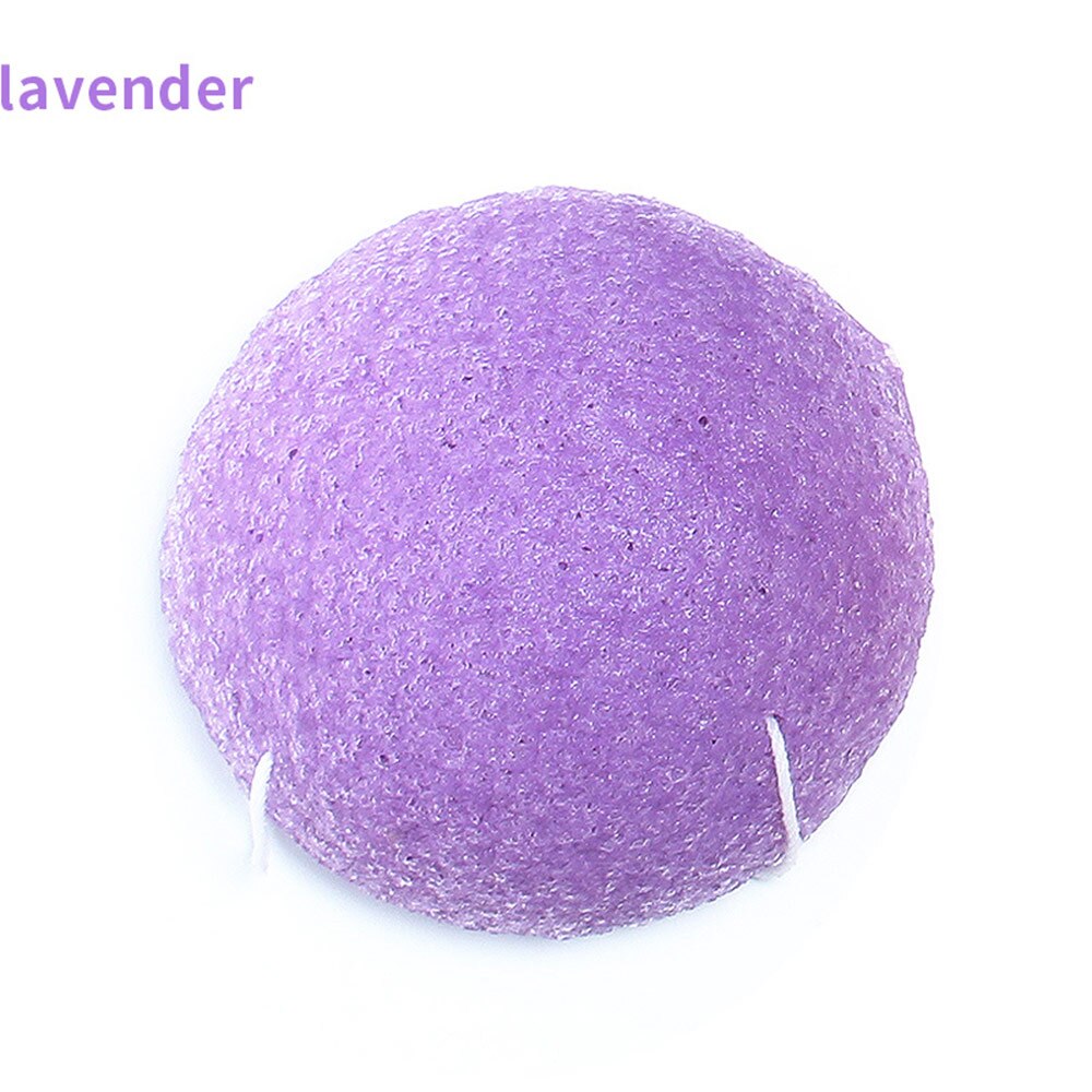 Konjac-esponja de limpieza Facial Konnyaku, 6 colores naturales, exfoliante, limpiador Facial: 5 Lavender