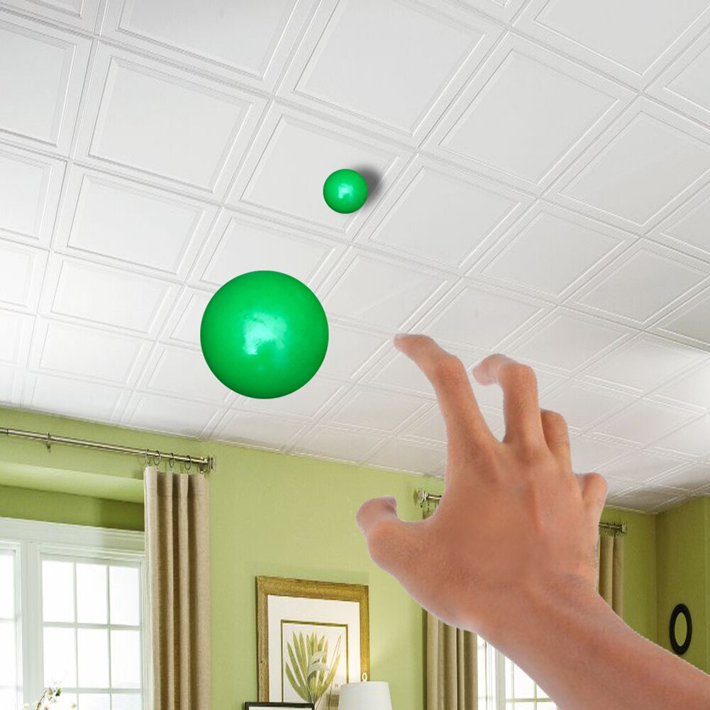Fluorescent Sticky Wall Ball Sticky Target Ball Decompression Toy Kids 4.5cm Squeeze Relief Anti-stress Kids Funny #E1