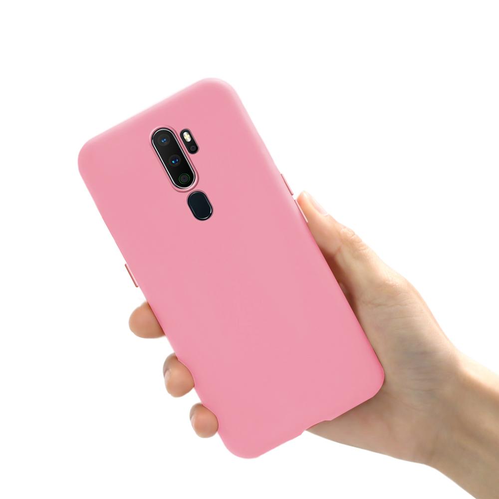 Para OPPO A9 funda de silicona suave lindo caramelo mate fundas de teléfono para OPPO A5 Fundas para OPPO A11X A 9 Coque: Aluminio / Morado