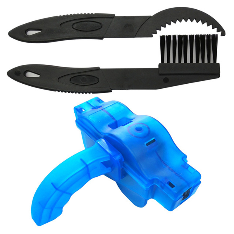 Mountain Bicycle Chain Cleaner Portable 3D Bicycle Chain Cleaner Bike Kit Bike Brushes Scrubber Wash Tool Bicycle Accessories: LT-0001-4