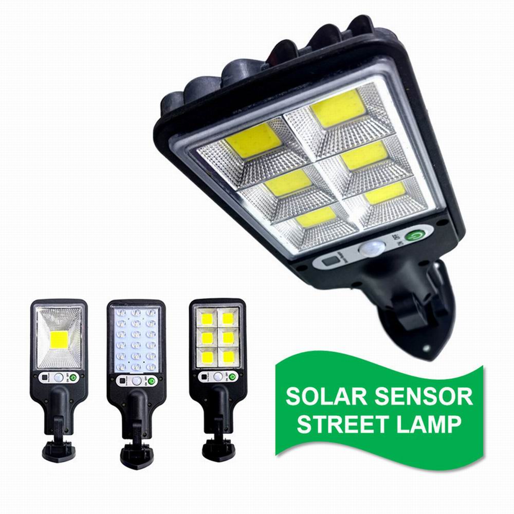 PIR Ip65 100W 200W 300W Solarne lampy ogrodowe Zewnętrzne wodoodporne Led Ogród Solarne lampy Zewnętrzne wodoodporne słoneczne lampy uliczne