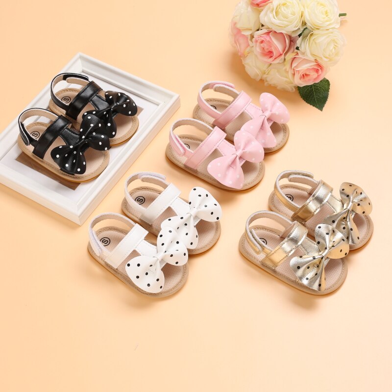 Baby Zomer Sandalen Mooie Strik Baby Prinses Schoenen 0 Tot 18 Maanden, Neonatale Recreatieve Schoen Peuters