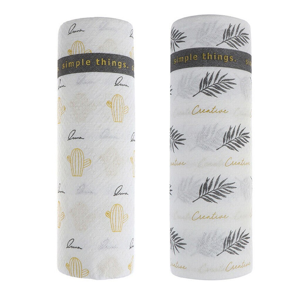 Kitchen Paper Towel Wet Dry Use Cleaning Cloth Reusable Strong Oil-absorbing Tissue FP8