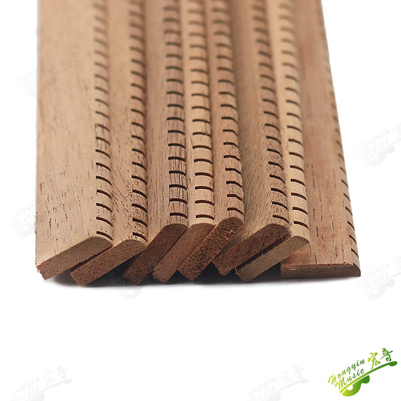 8 unids/set tira de encuadernación de guitarra dentro de caoba africana/Cedro muesca inversa forro de incrustación borde de guitarra embellecedor