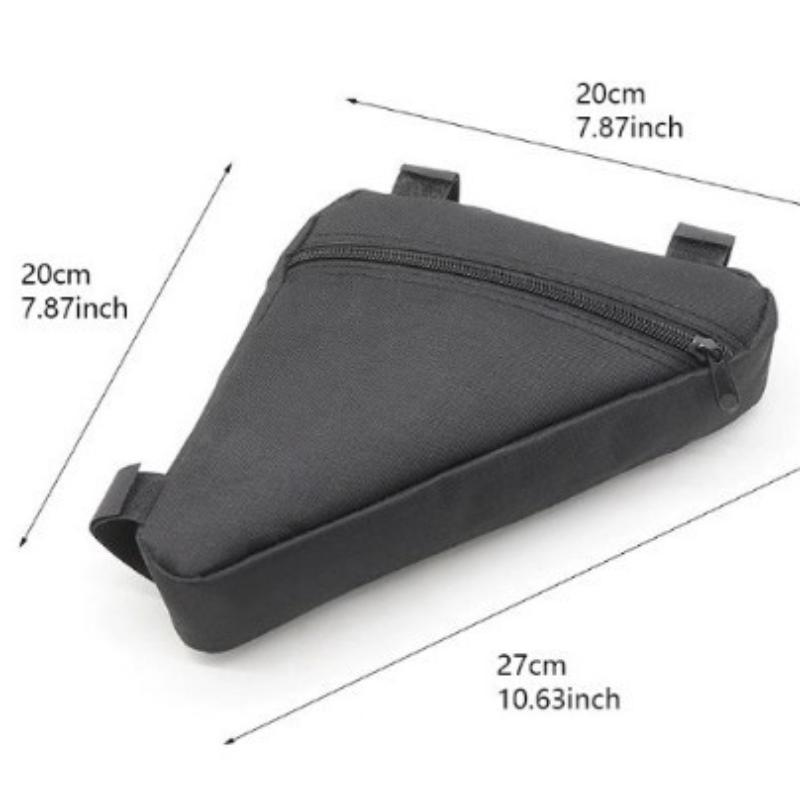 【1 stuks fietstas duurzame fiets veelzijdige tas fiets driehoekige tas fiets voorbuis frame opbergtassen fietsaccessoires】: Default Title