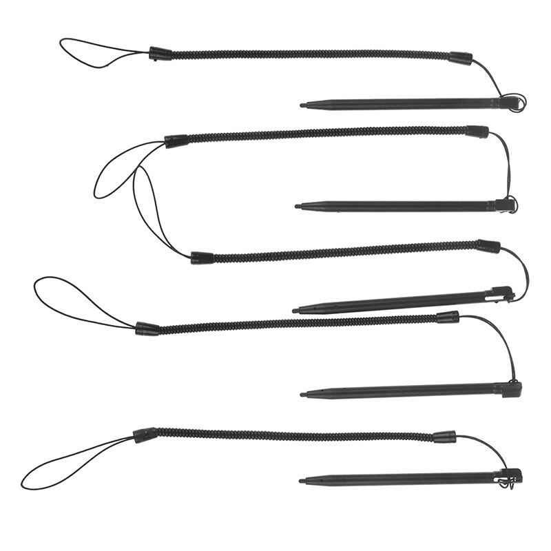 1PC Universal Metal Resistive Touch Screen Stylus Pen with Spring Rope For POS PDA Navigator