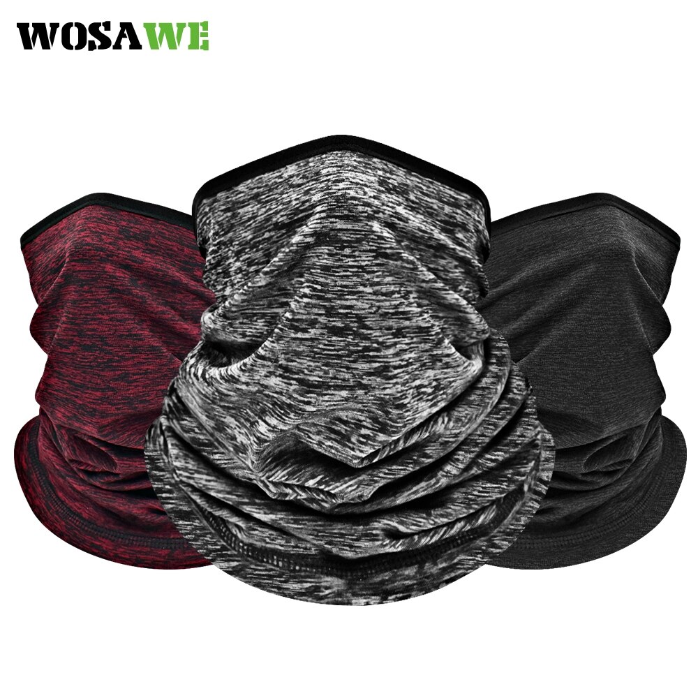 Wosawe Mannen Winter Thermische Fleece Bandana Buff Hals Warm Gaiter Sport Gezicht Oor Cover Half Masker Snowboard Ski Wandelen Fietsen sjaal