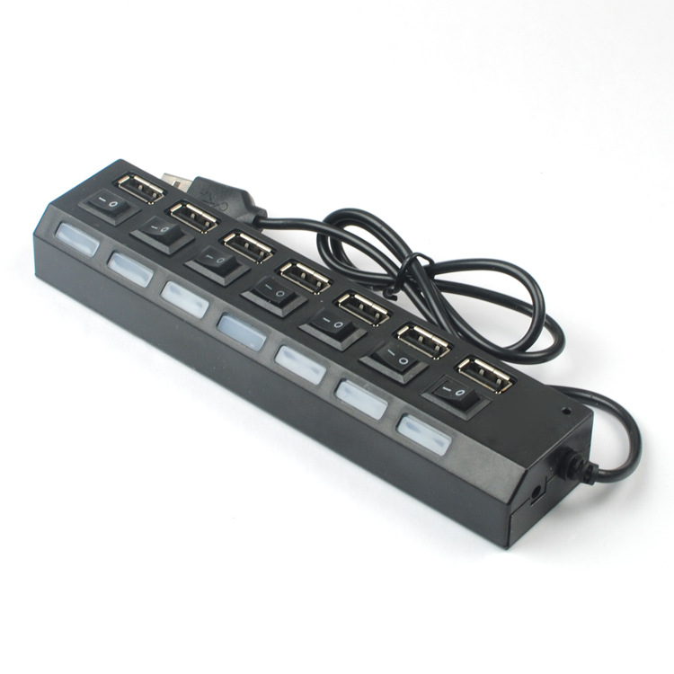 7 Ports High Speed USB Hub 4.0 Hub USB On/Off Switch Portable USB Splitter Peripherals Accessories For Computer