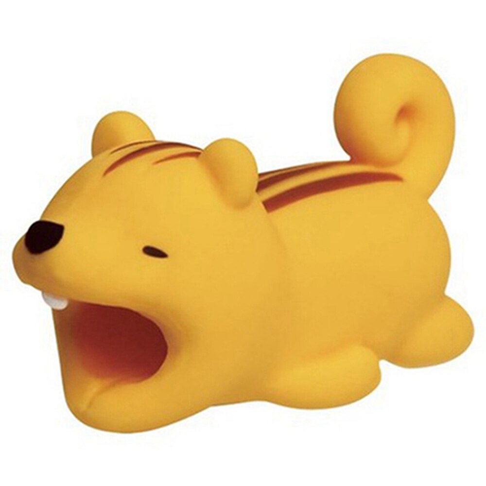 Mignon Panda câble protecteur morsure Animal charge cordon de protection USB câble enrouleur support chien chat ours câble protecteur câble fil: Squirrel