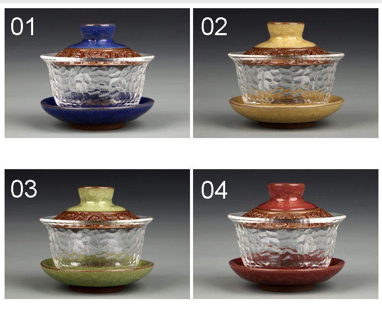 Chinese kungfu gai wan teaset China glass Tea Sets Dehua gaiwan tea porcelain teapot tea set for travel Beautiful easy kettle