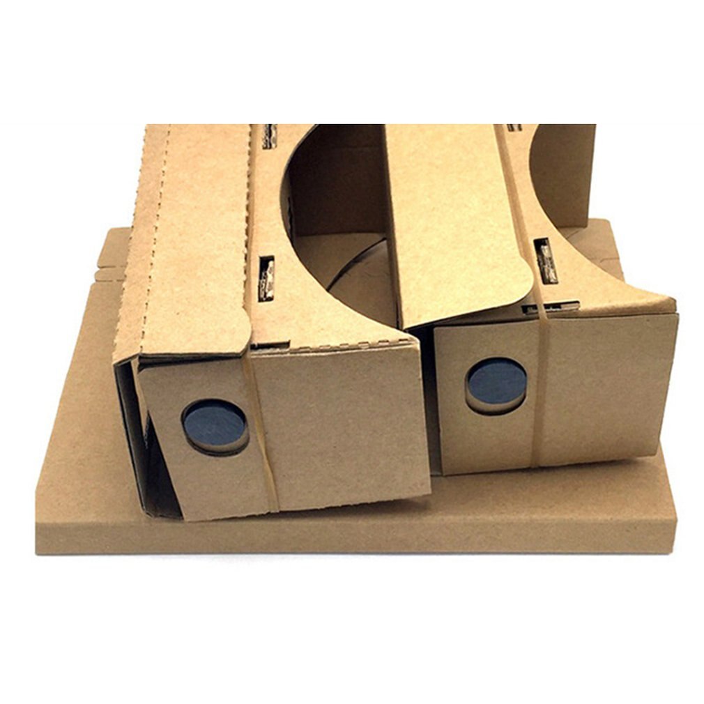 Diy 3d virtual reality-brillen van hardboard voor google cardboard 3d virtual reality-brillen voor smartphone, meeslepende stereo