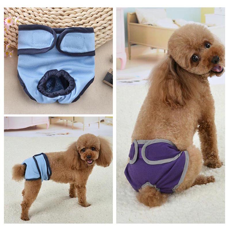 Dog Diapers Physiological Pants for Female Dog Puppy Sanitary Washable Dog Diapers Underwear Short Panties Pet Underwear