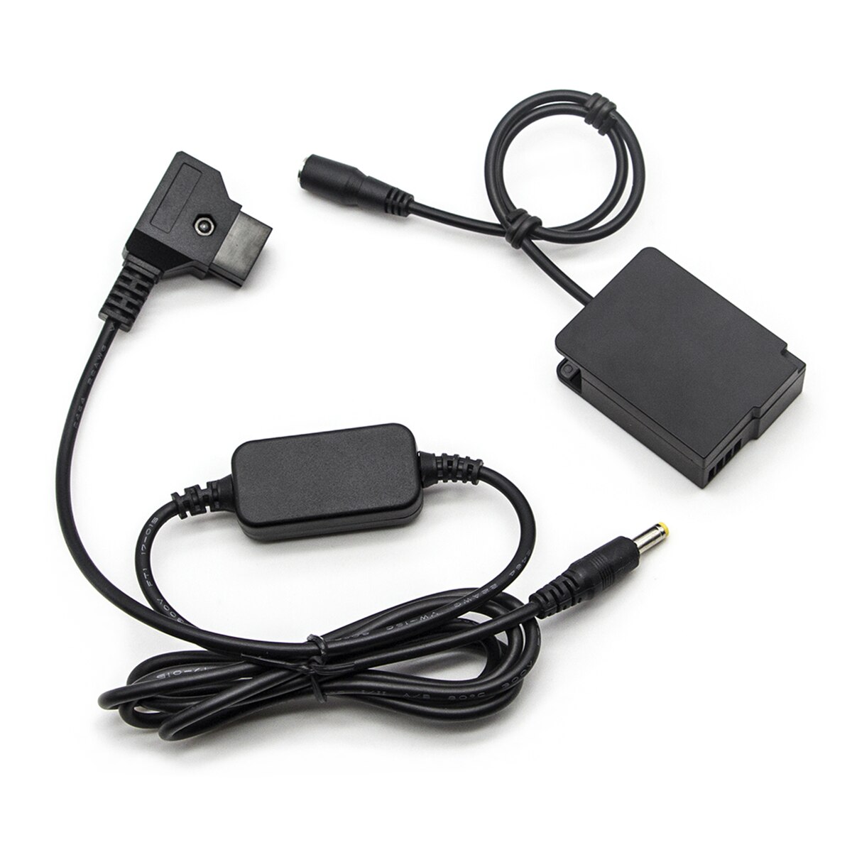 Dummy batterijkoppelingsadapter vervangt dmw-dcc 8 +  d-tap stroomkabel voor panasonic dmc  fz2500 fz300 g7 g6 g85 gx8 dmw -ac8 dcc 8