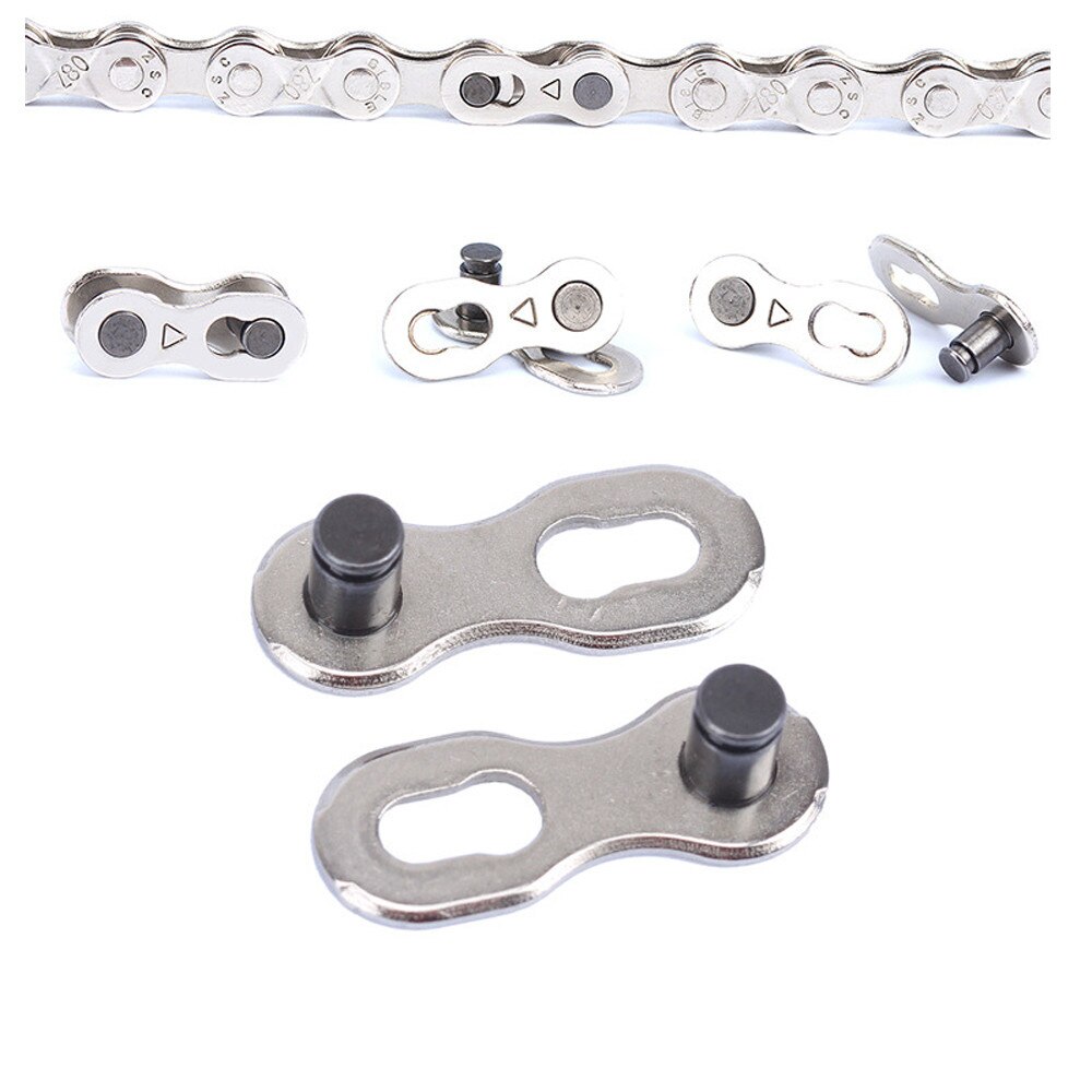 1Pair Cycling Chain Connector MTB Quick Link Bike Chain Portable Bicycle Chain Master Link Joint Connector Quick Clip: A