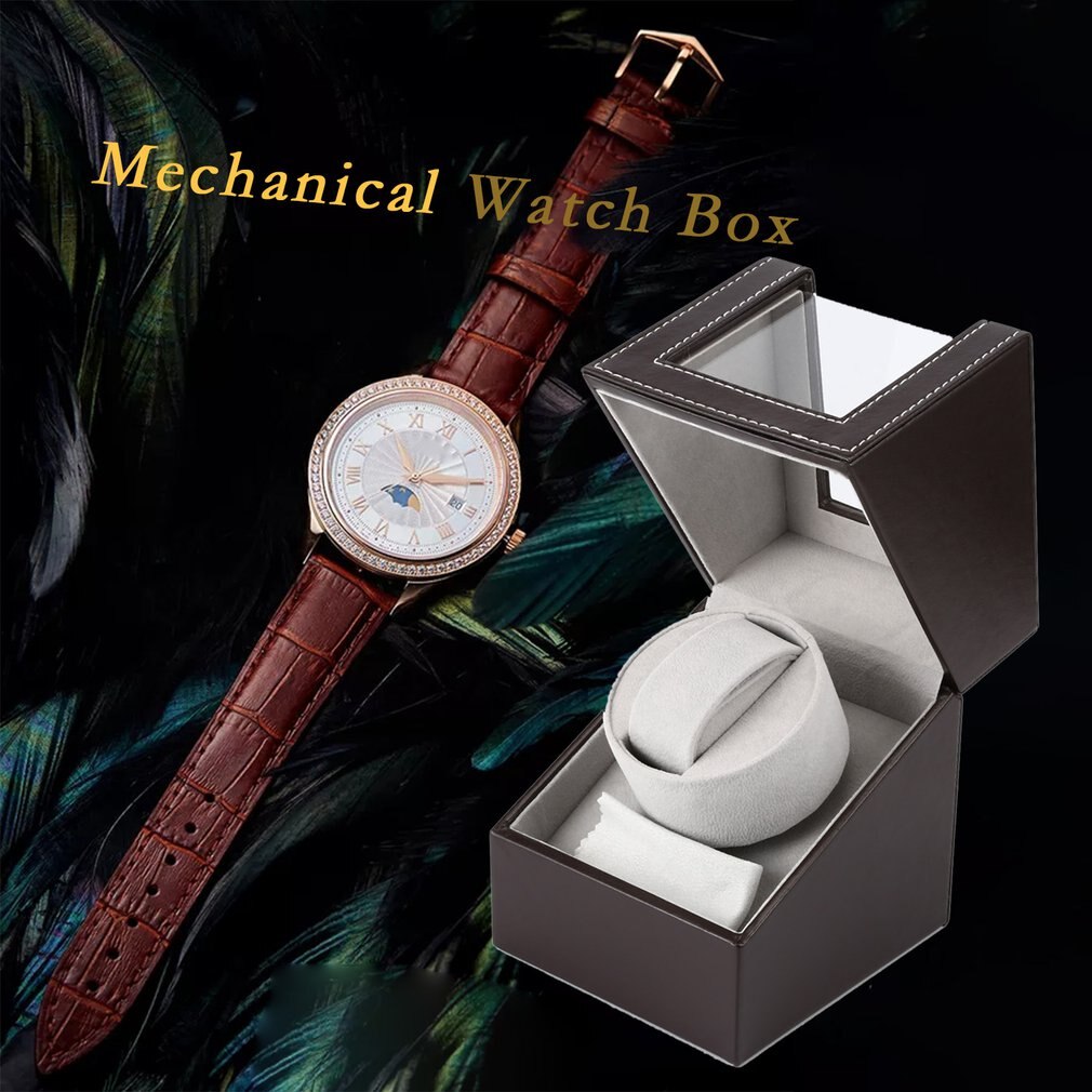 Single Watch Winder for automatic watches watch collector box storage battery support смарт часы шкатулка для часов automatique