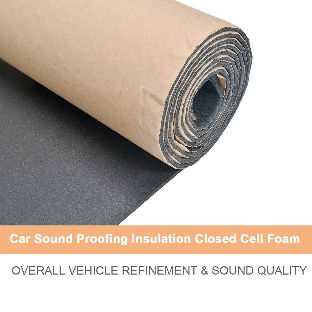 1m 3mm Roll Car Sound Proofing Motorhome Van Insulation Closed Cell Foam Car Sound & Heat Insulation Cotton