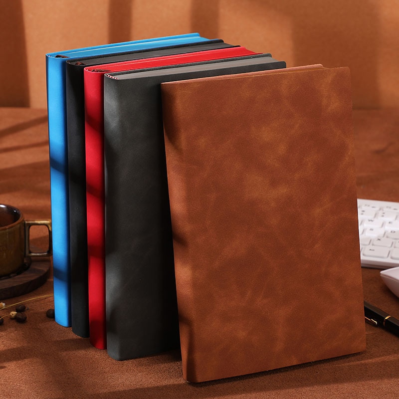 Business Klassieke Notebook Dikker 360 Pagina 'S Dagboek A5 & A6 Size Elegante Gekleurde Side Journal Gevoerd Pagina 'S 80 Gsm Leer planner