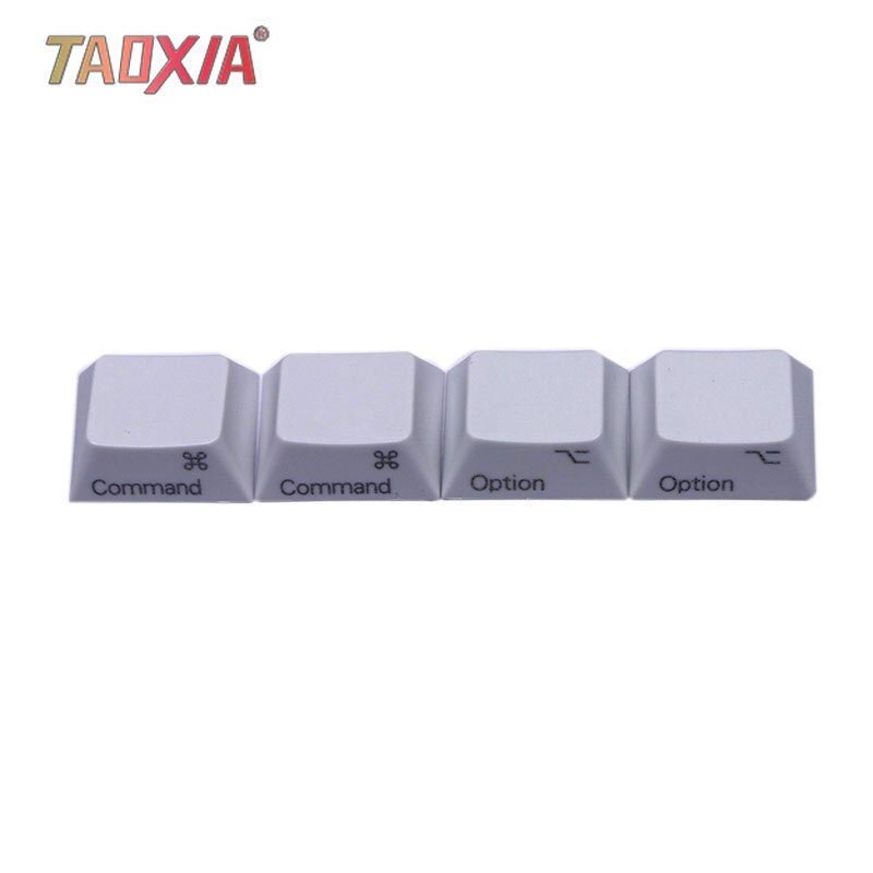 Novo para mac adicionado comando chave tampa opção teclado fábrica altura atalho pbt chaves para a frente-gravura lado-gravura tampa de teclado: Pure white CK