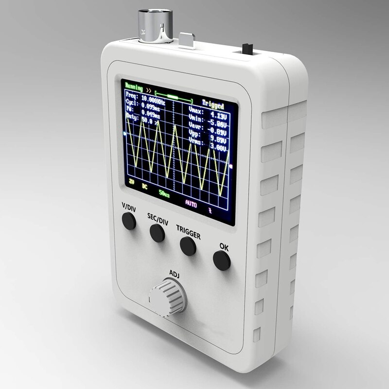Updated 2.4-Inch Tft Digital Oscillator Kit with Power Supply and Bnc-Clip Cable Probe Q15001 (Assembled Finished Machine),Us Pl