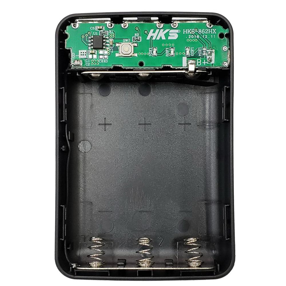 5V 1A 7X18650 DIY Power Bank Case 3USB Battery Shell Box Case DIY KIT Digital LCD Display Shell Battery Charger Box Case