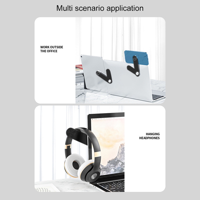 Adjustable Laptop Stand Laptop Phone Holder Laptop Side Mount Clip Computer Monitor Expansion Bracket Portable Stand