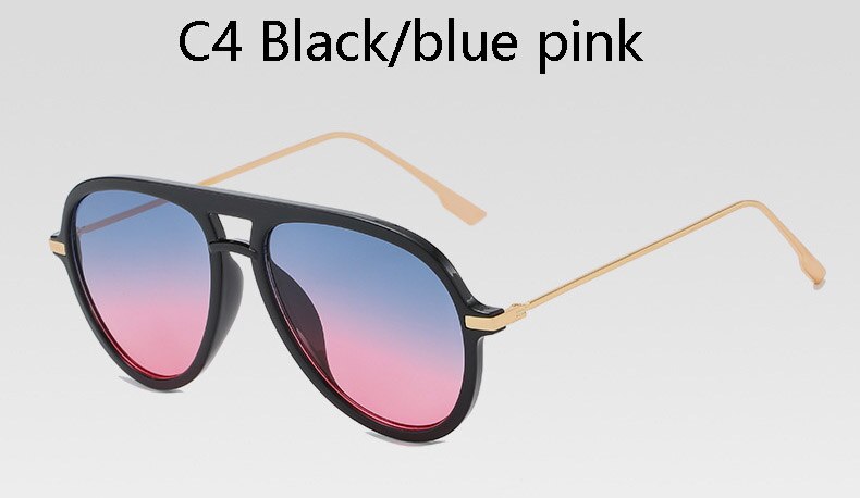 ¡Novedad de ! Gafas de sol clásicas retro para piloto, gafas de conducción para hombre con gradiente de gran tamaño a la para aviación, gafas UV para mujer ins populares: 1929 C4