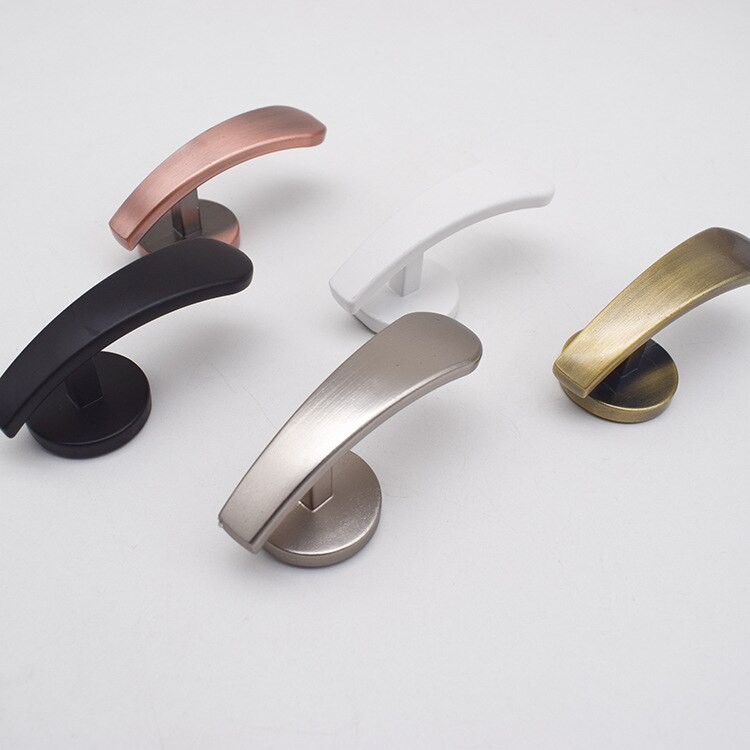 Room Accessories Curtain Curtain Hook Zinc Alloy Small Thickened Door Handle Hook Flat Angle Hook Silencing Curtain Wall Hook