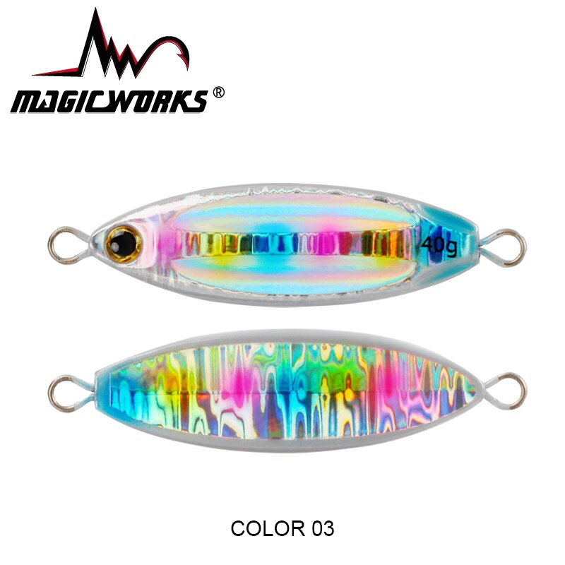 Señuelo de pesca con plantilla lenta ovalada, trabajo mágico, cuchara de 28g/40g/60g, aparejos de pesca con cebo Artificial de Metal para orilla de agua salada: 120 mm / Multicolor