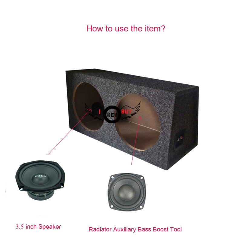 3.5 Inch 78Mm Bass Radiator Passieve Radiator Speaker Bass Trillingen Extra Woofer Diy Subwoofer Doos Lage Frequentie 1Pc
