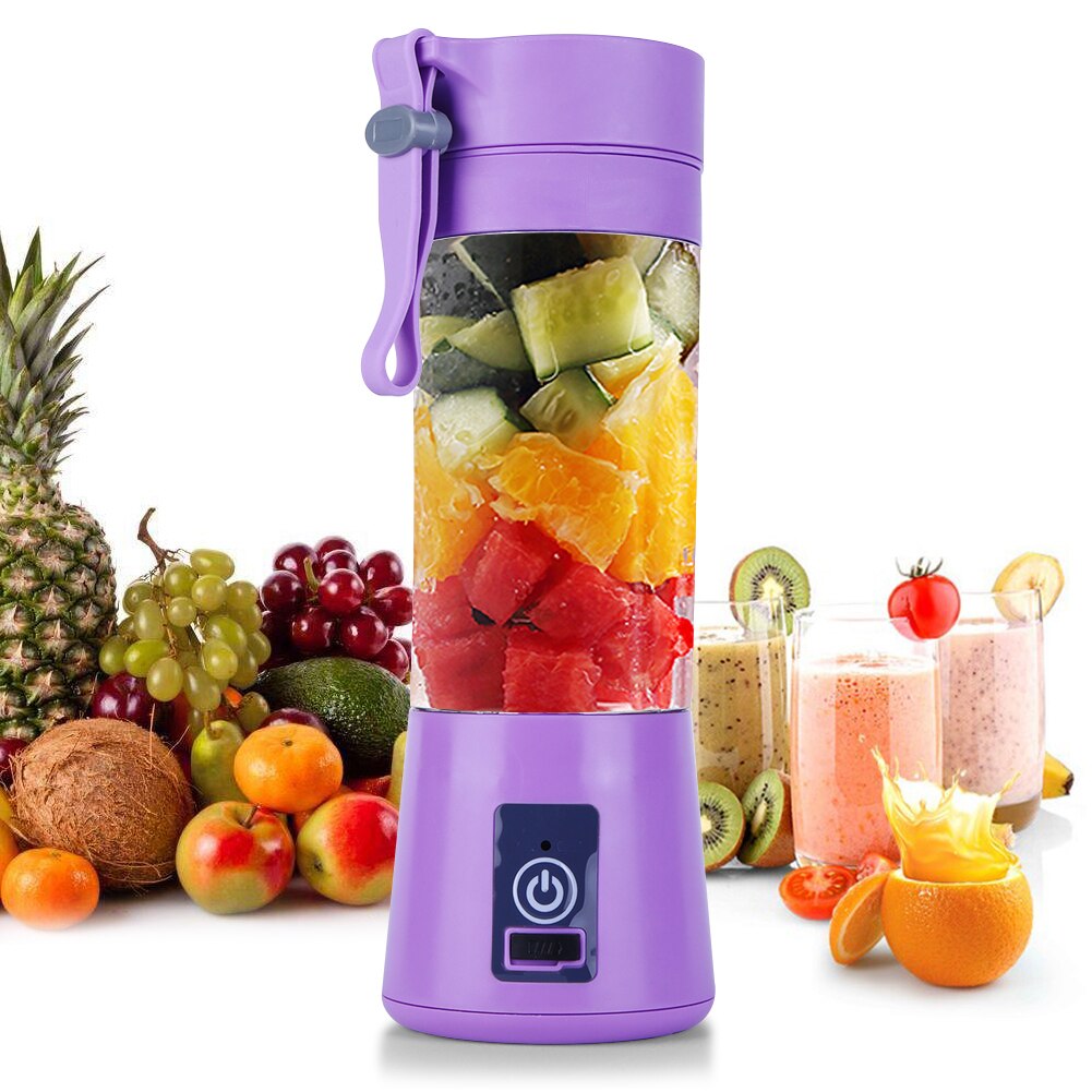 380Ml Draagbare Usb Oplaadbare Sap Machine Blender Mixer Mini Keukenmachine Persoonlijke Citruspers Fruitpers