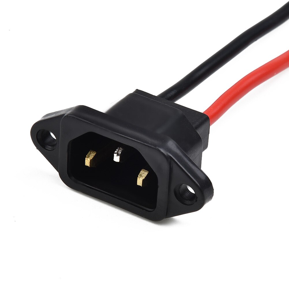 Electric Scooter Bike Battery Charger Port W/ 3Pin Plug Connector Jack Socket