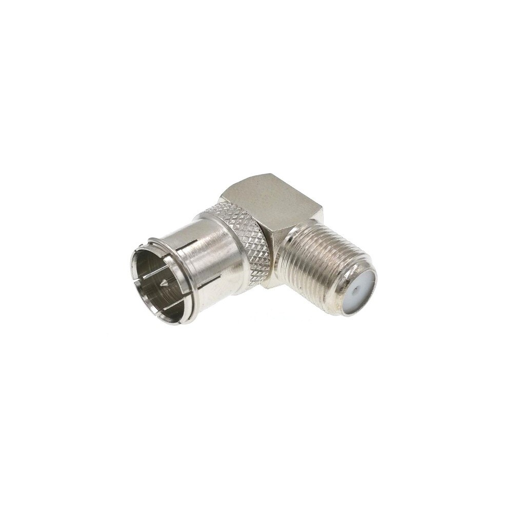 Quick Fit F Connector Male Right Plug To Female Adapter - Push On RF Coaxial