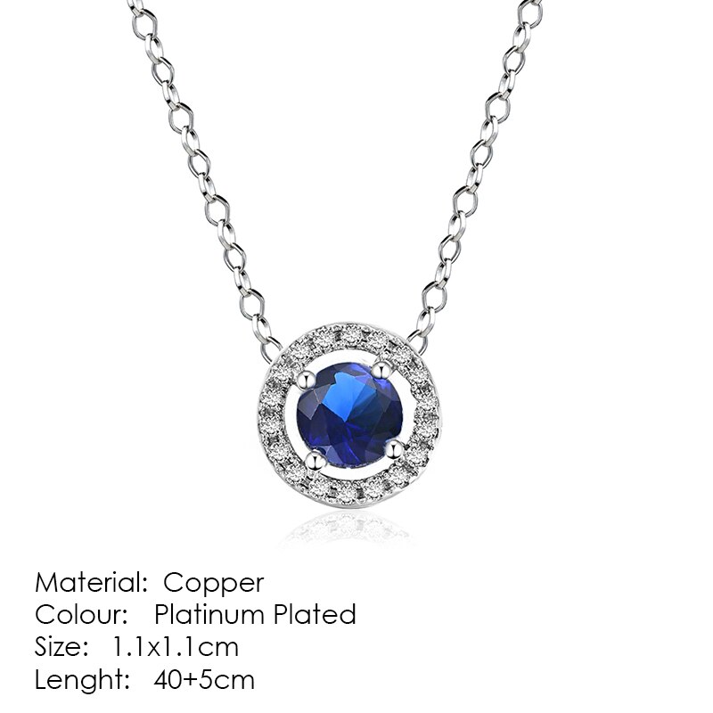 ZHOUYANG Necklaces & Pendants Jewelry For Women Silver Color Rose Gold Chain Jewellery Heart Necklace Cubic Zirconia N388