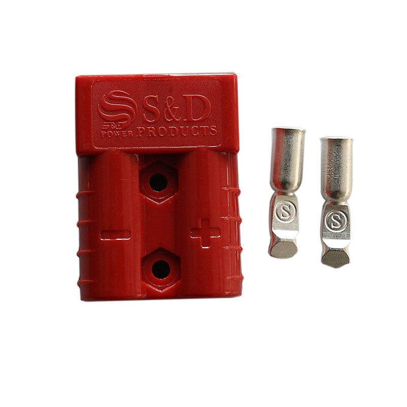 Red Battery Connector Plug 50 Amp Plug And Contacts